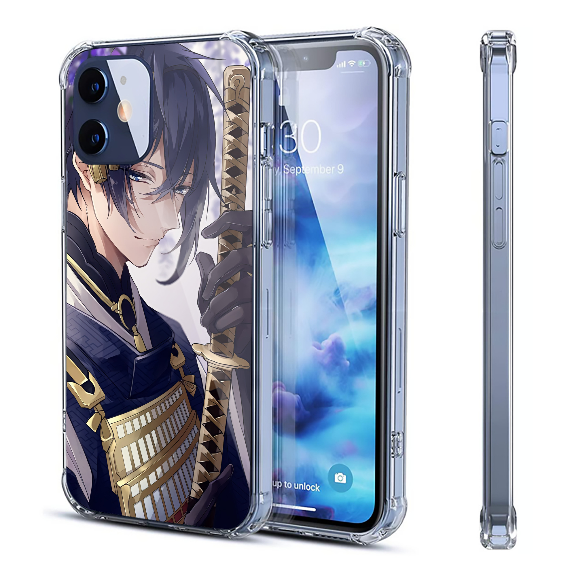 （画像用） 刀剣乱舞 Touken Ranbu 【iPhone 12シリーズ対応】透明スマホケース（クリアソフトケース）